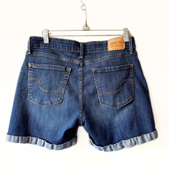Signature Levi Strauss & Co. Mid-Rise Denim Shorts Size 28 - Picture 5 of 6